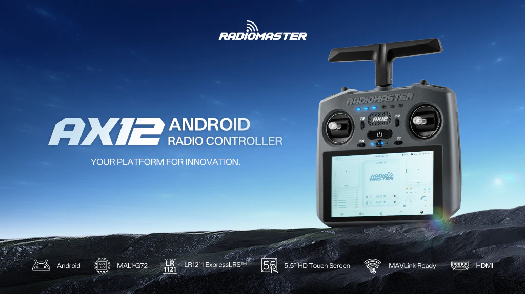Aparatura RadioMaster AX12 Android ELRS Radio Controller FCC MAVLink